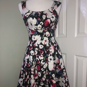 White House Black Market floral dress size 2